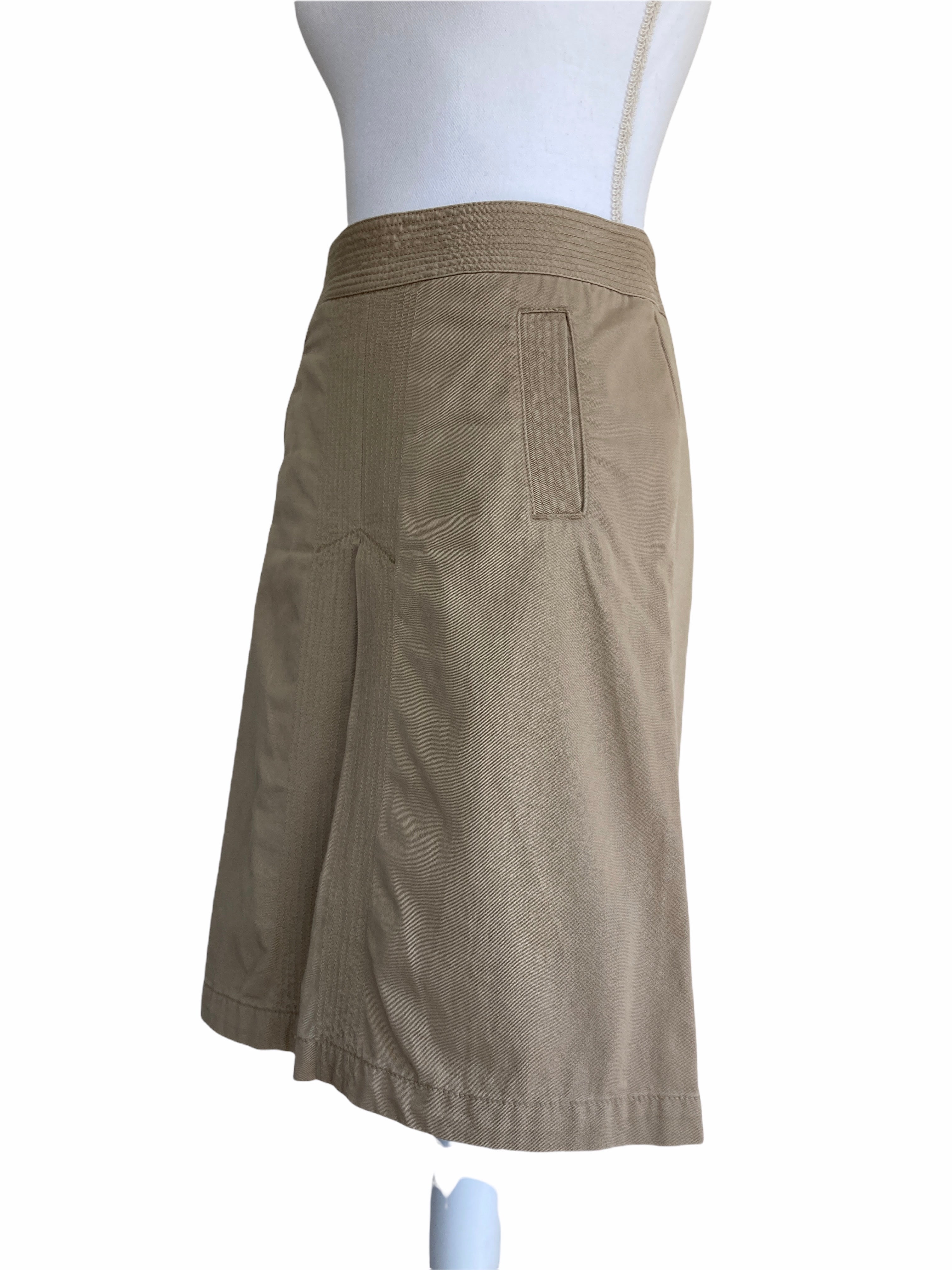 J. Crew Khaki Skirt, 0