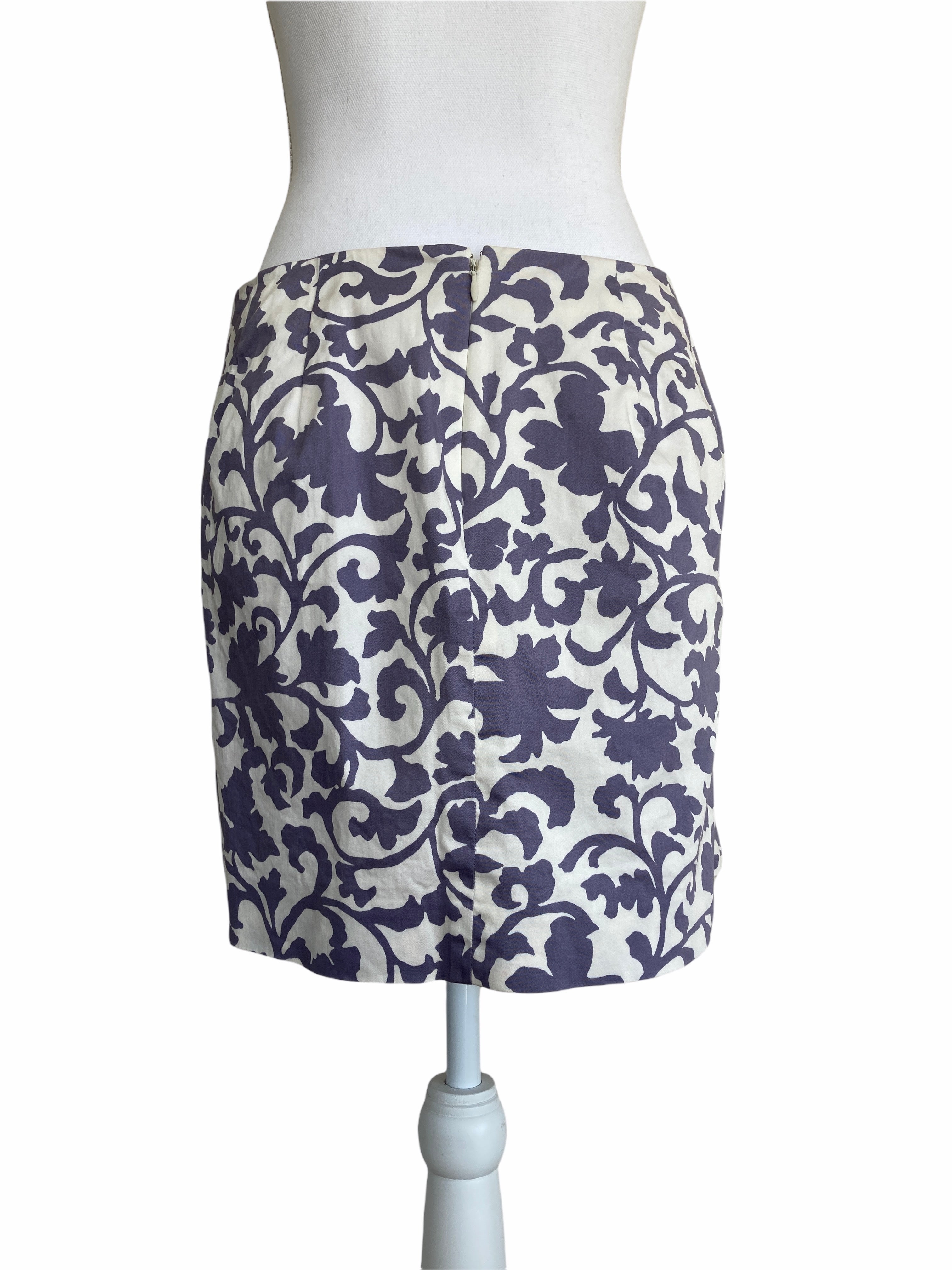 J. Crew Purple Print Skirt, 6