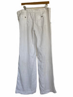Load image into Gallery viewer, Michael Stars White Linen Pants, L
