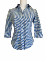 Load image into Gallery viewer, J. McLaughlin Blue Gingham Shirt, 2
