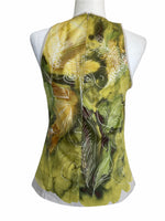 Load image into Gallery viewer, Piazza Sempione Green and Yellow Print Top, 6
