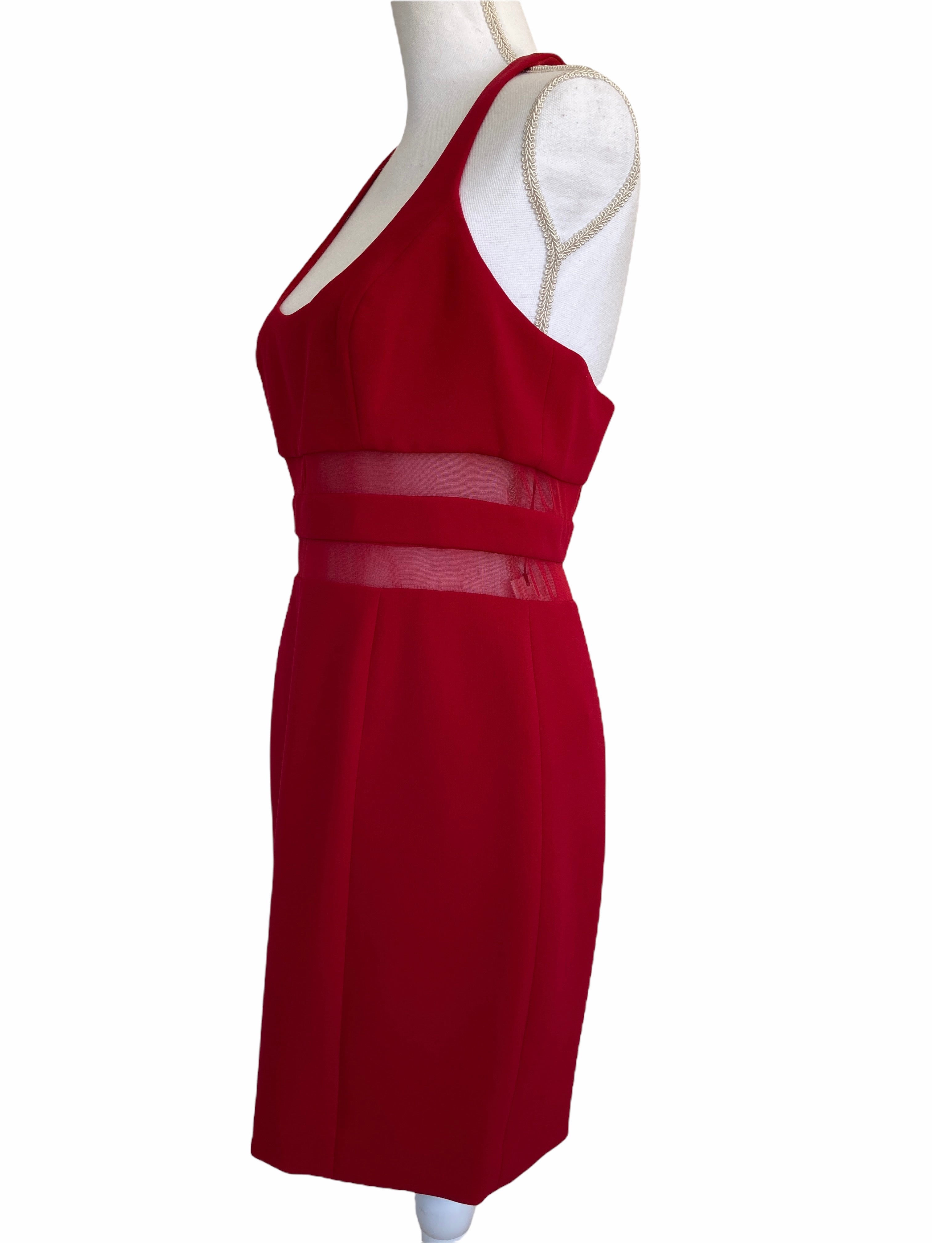 Jay Godfrey Red Cocktail Dress, 8