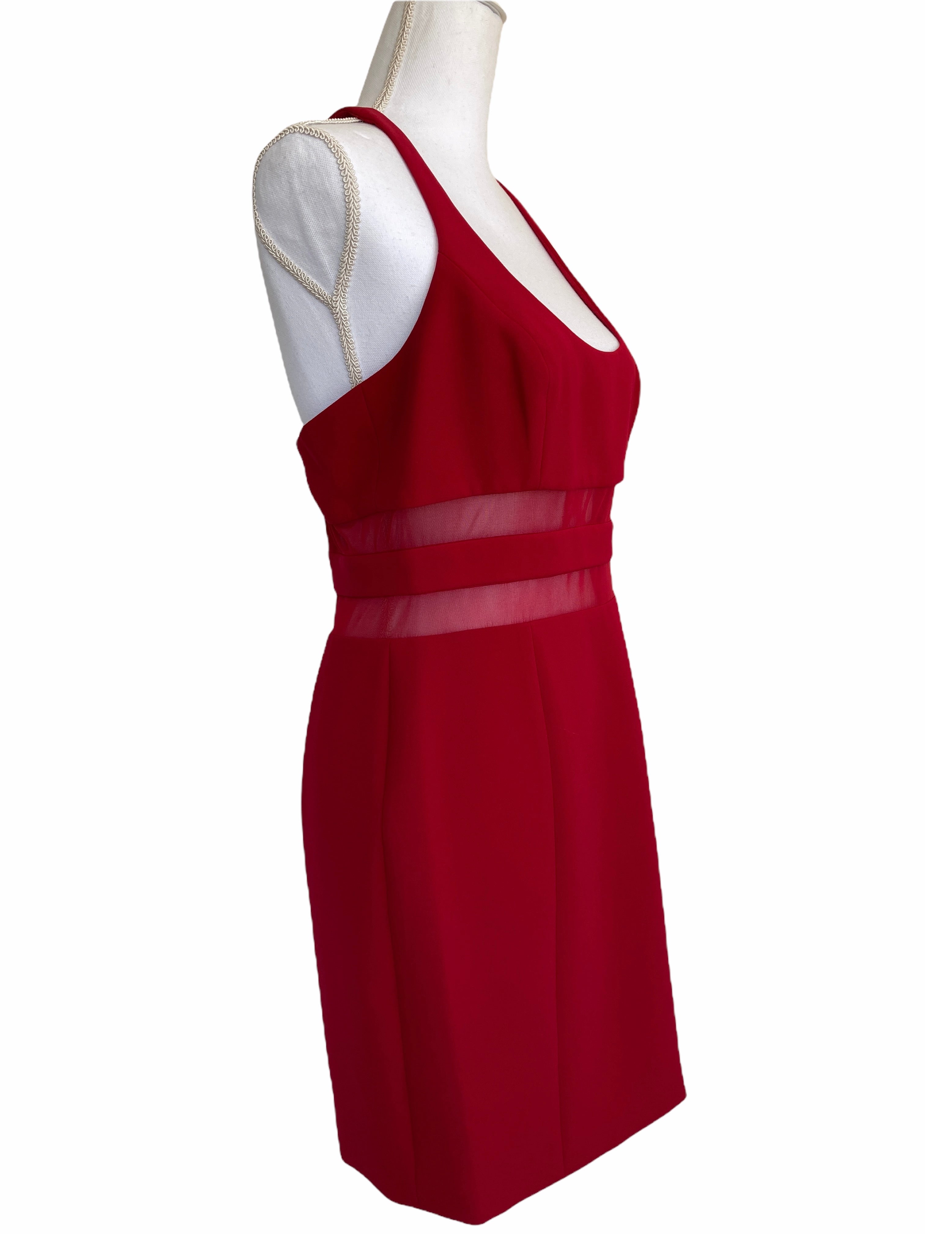 Jay Godfrey Red Cocktail Dress, 8