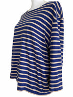 Load image into Gallery viewer, Saint James Blue Striped Top, XL
