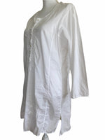 Load image into Gallery viewer, J. Crew White Embroidered Cotton Tunic, M
