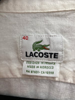 Load image into Gallery viewer, Lacoste White Linen Shirt, 10
