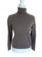 Load image into Gallery viewer, Tweeds Brown Cashmere Sweater, L

