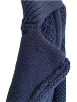 Load image into Gallery viewer, Maeve Chunky Navy Cardigan Sweater, S
