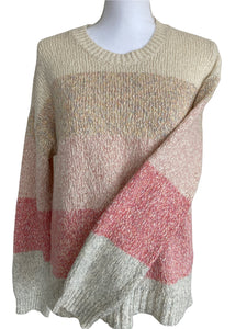 Splendid Cotton Blend Striped Sweater, S