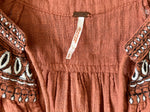Load image into Gallery viewer, Free People Terra Cotta Dream Weaver Embroidered Dress, Small
