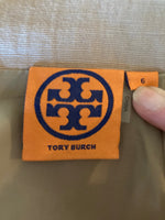 Load image into Gallery viewer, Tory Burch Tan Logo Pencil Skirt, 6
