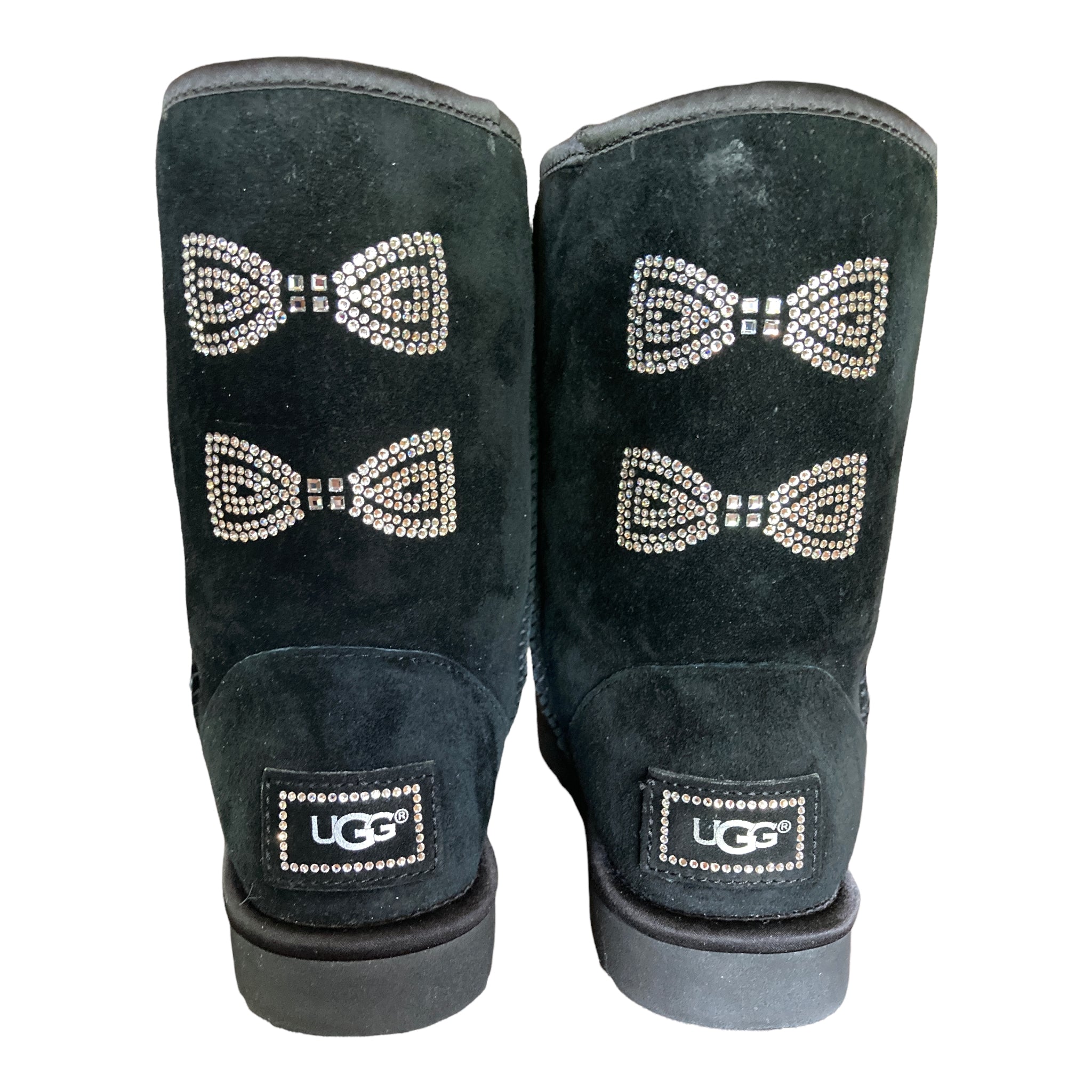 Uggs Black Bow Boots, 7
