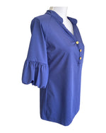 Load image into Gallery viewer, Tracy Negoshian Periwinkle Stretch Top, XS
