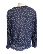 Load image into Gallery viewer, Maeve Navy Print Shirt, XL
