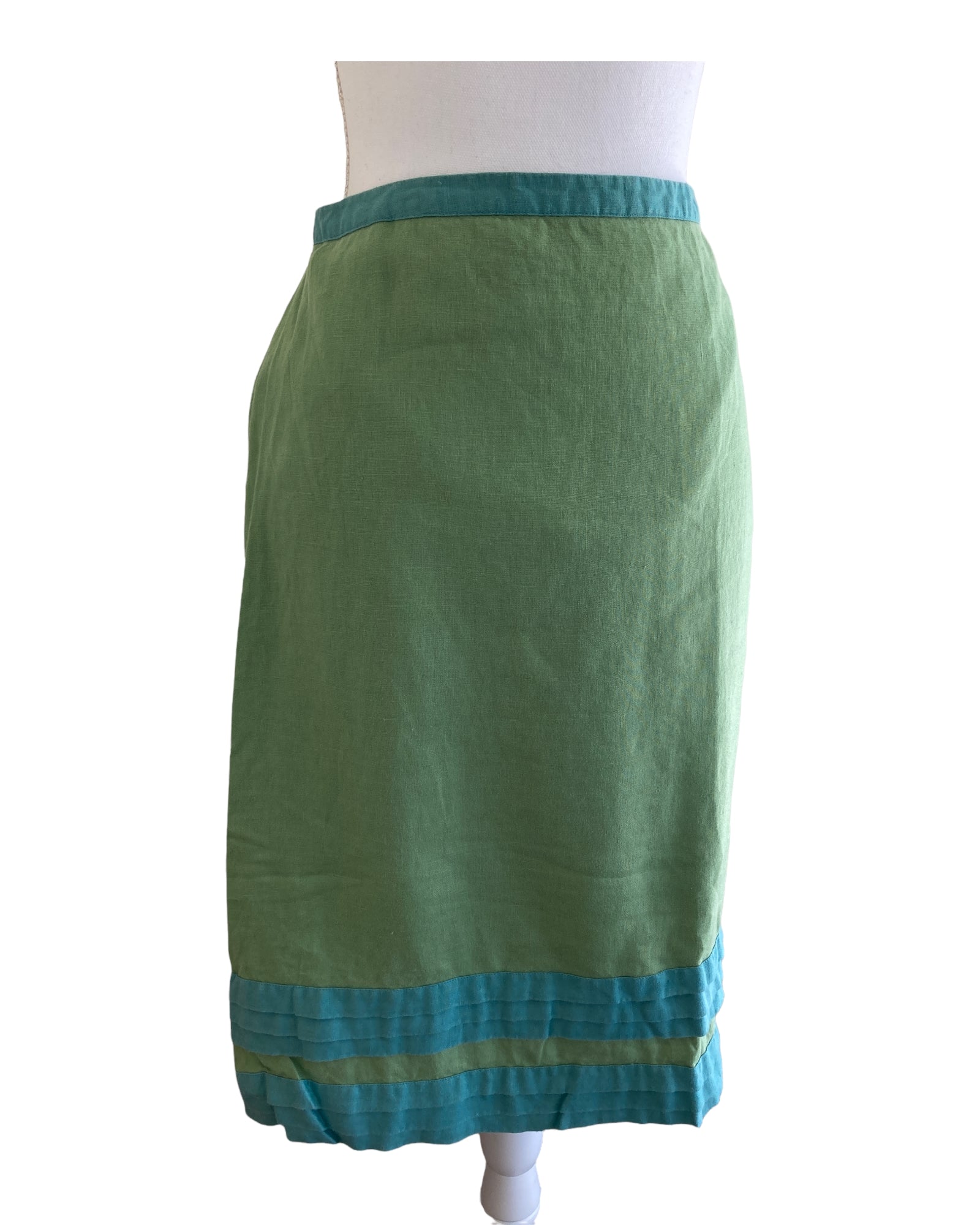 Boden Green Linen Skirt, 16