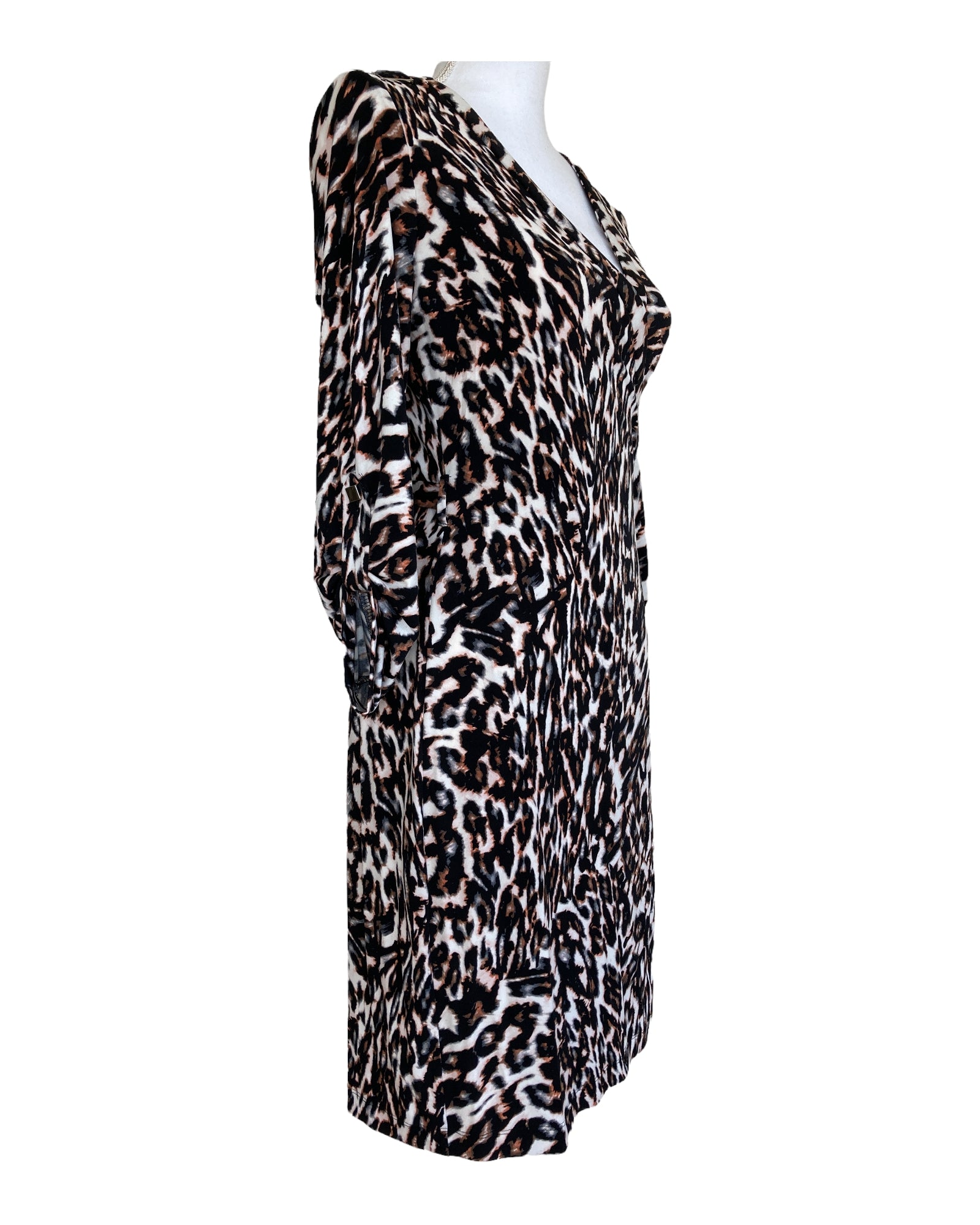 Calvin Klein Wrap Animal Print Dress, 6