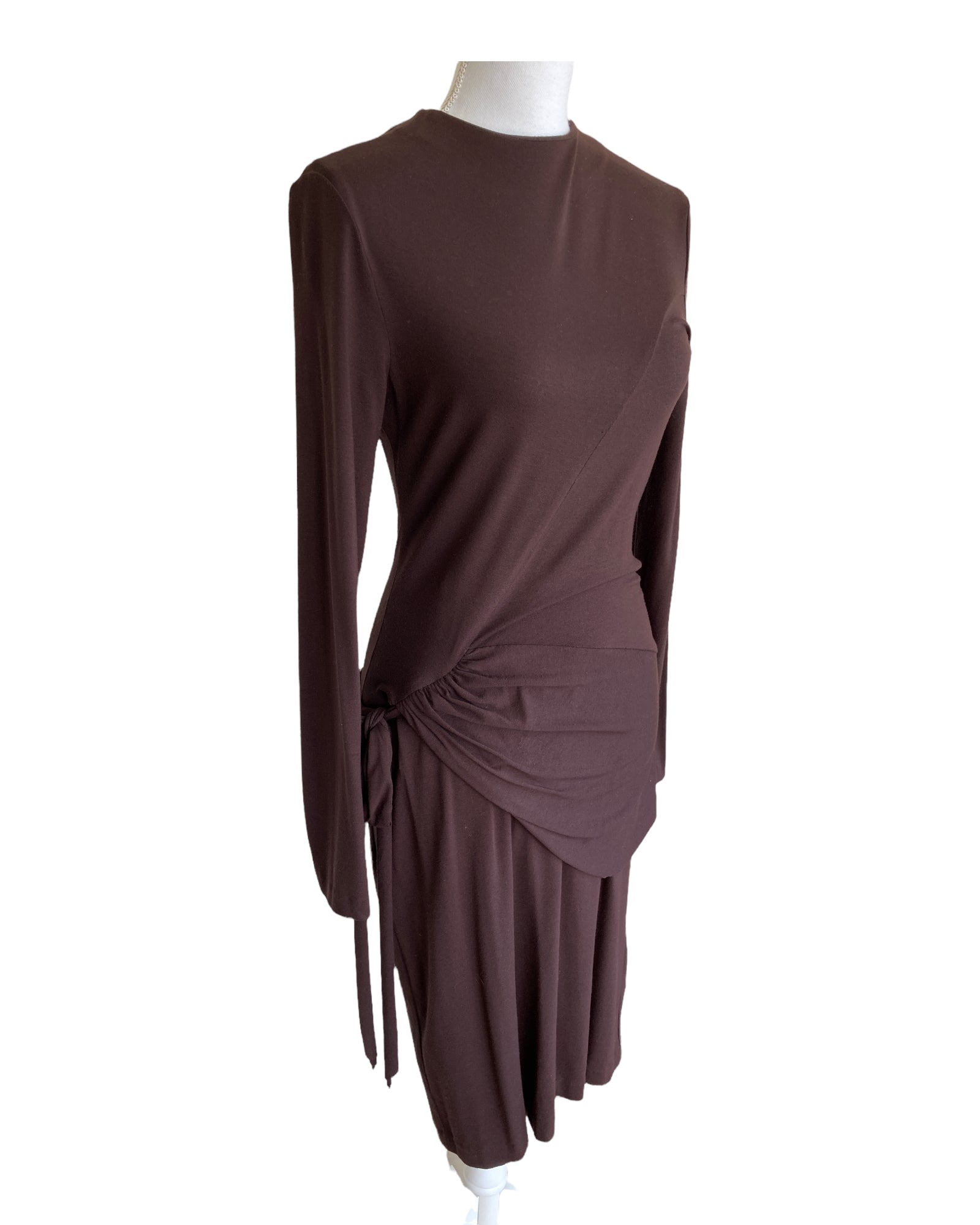 Nicole Miller Brown Jersey Dress, M