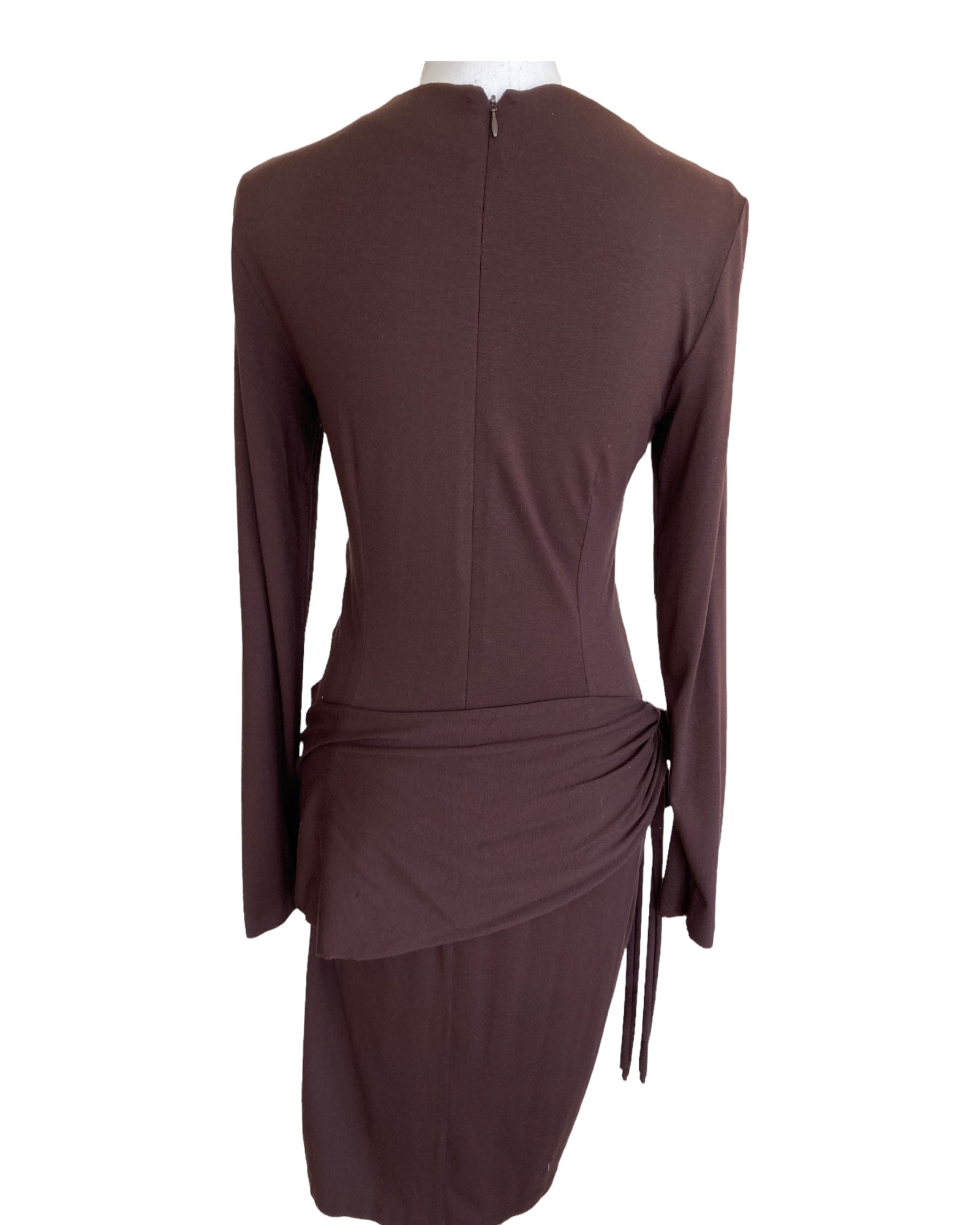 Nicole Miller Brown Jersey Dress, M Second Serve Resale Nicole Miller Brown Jersey Dress, M Second Serve Resale