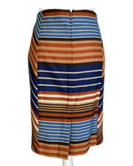 Load image into Gallery viewer, J. McLaughlin Orange and Blue Striped Skirt, 6
