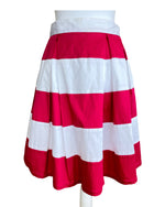 Load image into Gallery viewer, Elizabeth McKay Hot Pink Striped Skirt, 10
