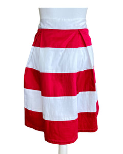 Elizabeth McKay Hot Pink Striped Skirt, 10