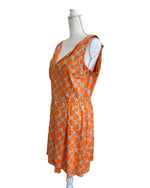 Load image into Gallery viewer, Julie Brown Orange Print Dress, 12
