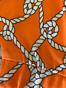 Julie Brown Orange Print Dress, 12