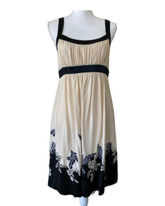 bcbg black and white cocktail dress BCBG MaxAzria White Lace Strapless Cocktail Dress with Black Trim SilkRoll