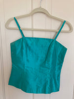 Load image into Gallery viewer, J. McLaughlin Silk Strappy Green Top, 4
