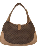 Load image into Gallery viewer, Vintage Gucci Tan Canvas Jackie 1961 Hobo Bag
