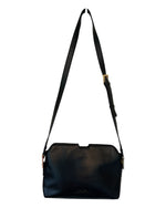 Load image into Gallery viewer, India Hicks Black Leather Maddison May Shoulder Bag
