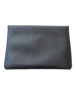 Load image into Gallery viewer, Delvaux Navy Leather Envelope Clutch
