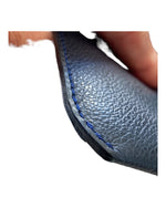 Load image into Gallery viewer, Delvaux Navy Leather Envelope Clutch
