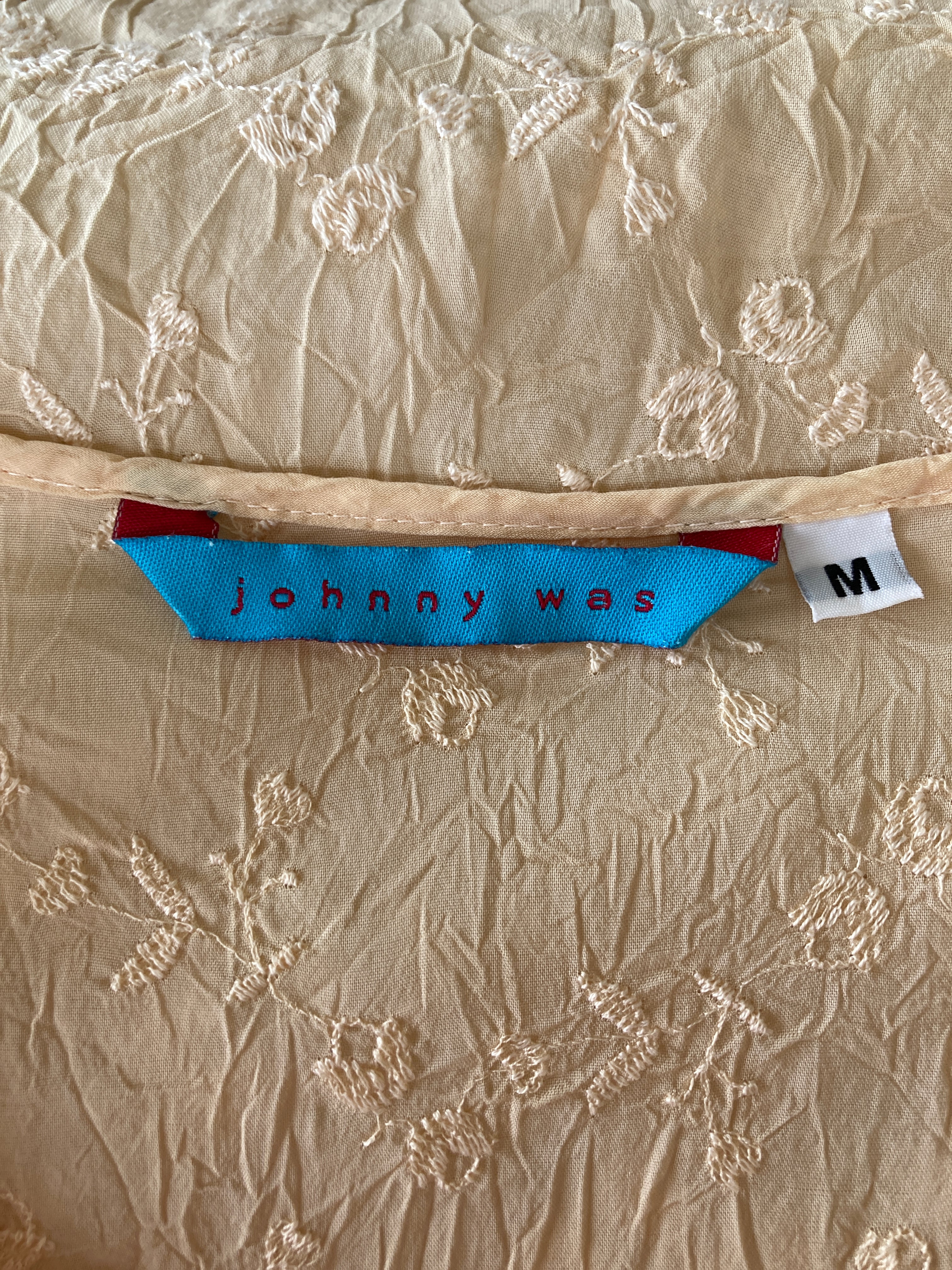 Johnny Was Warm Ivory Tunic, M