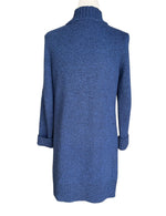 Load image into Gallery viewer, Saint James Long Blue Buckle Duster Sweater, S/M
