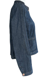 Load image into Gallery viewer, Eileen Fisher Stretch Denim Petite Jacket, PS
