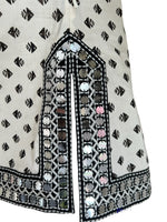 Load image into Gallery viewer, Tory Burch Cream and Black Sequin Tunic, 2
