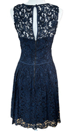 Load image into Gallery viewer, Theory Navy Lace Dress, 10
