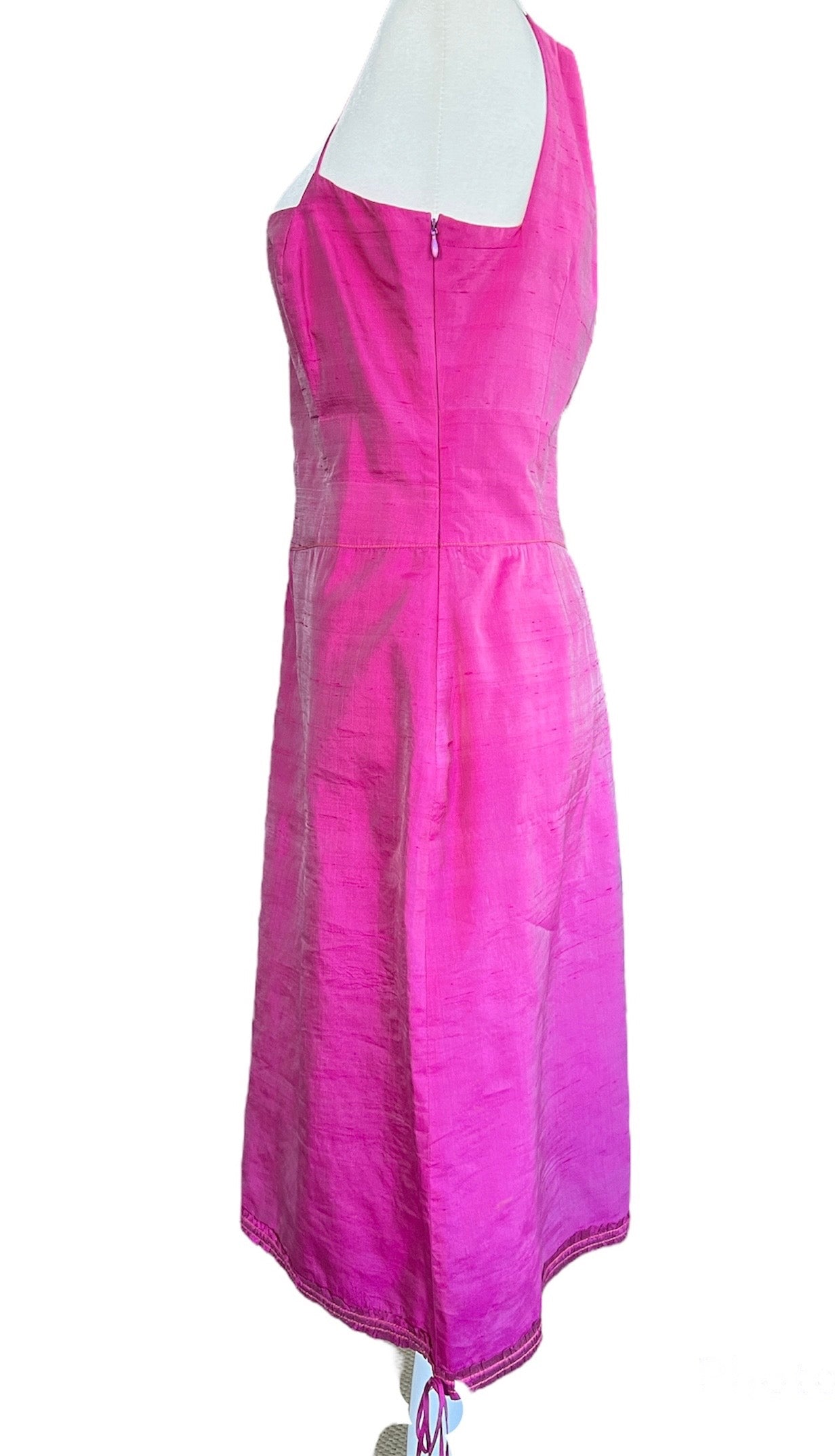 tahari silk dress Elie Tahari Pleated Silk-Blend Maxi Dress