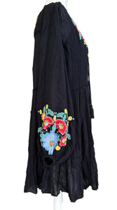 Free People Black Embroidered Dress, Small Second Serve Resale Free People Black Embroidered Dress, Small Second Serve Resale
