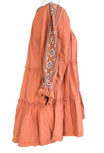 Load image into Gallery viewer, Free People Terra Cotta Dream Weaver Embroidered Dress, Small
